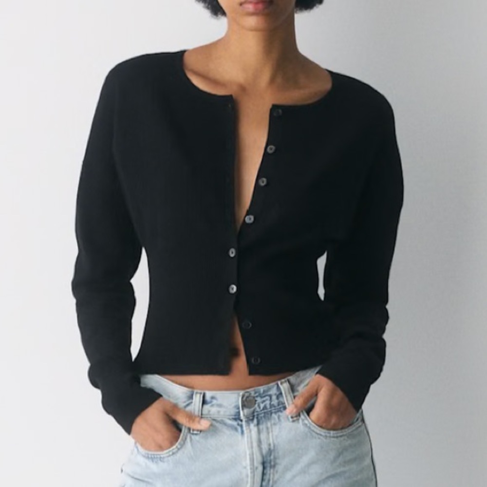 Wilfred Grey Button-Up Cardigan